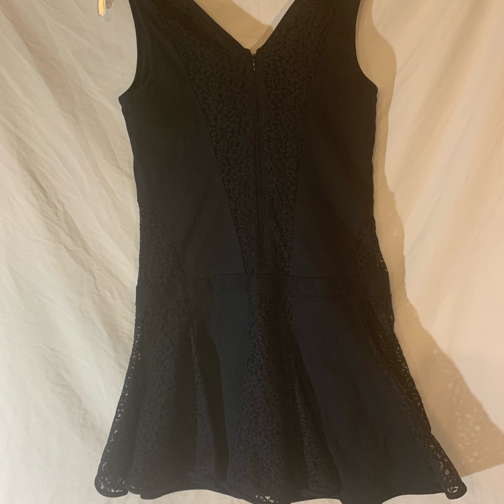 Ann Taylor Drop Waist Navy Dress Size 6 lace